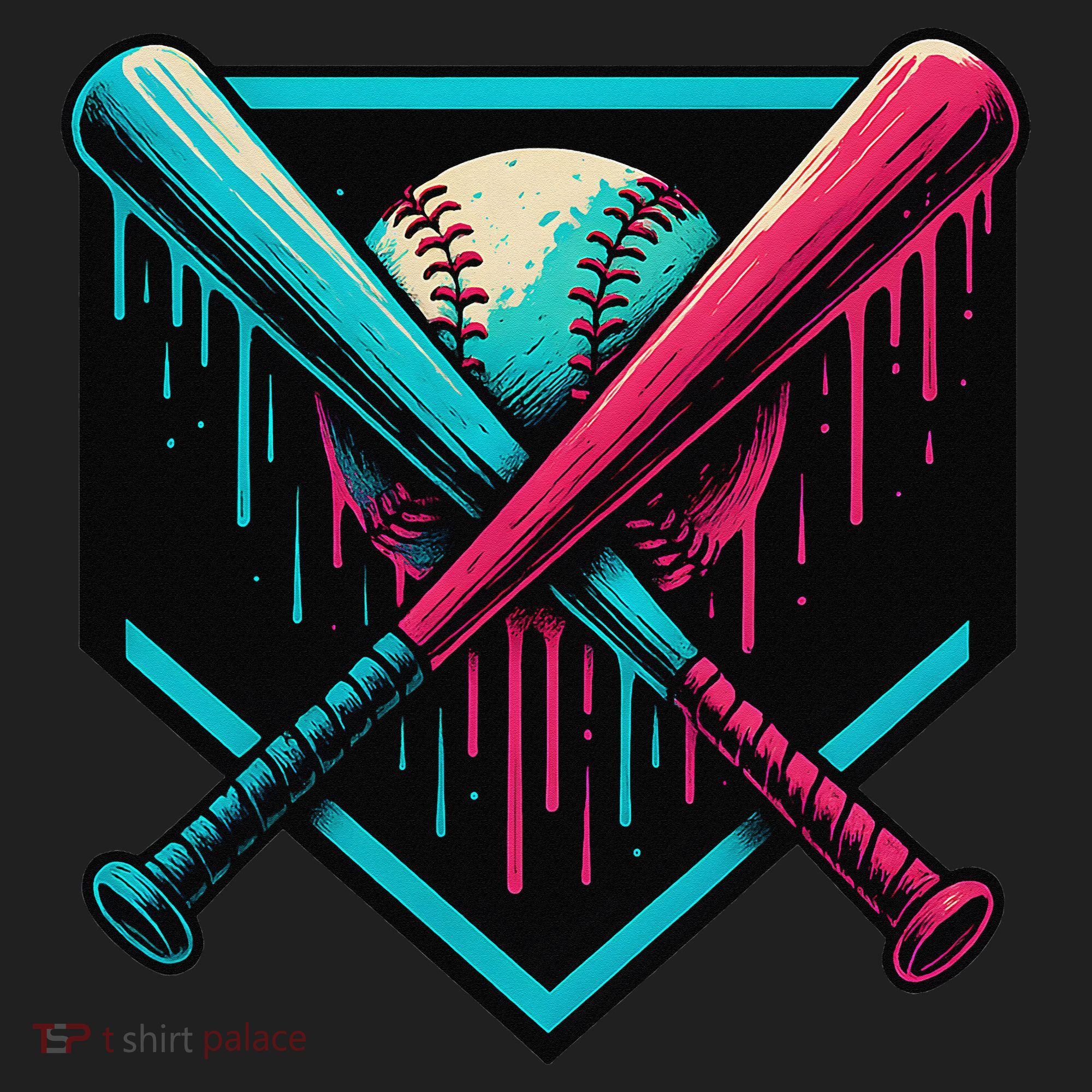 Ice Cream Dripping Baseball Home Plate Drip Respect The Beanie