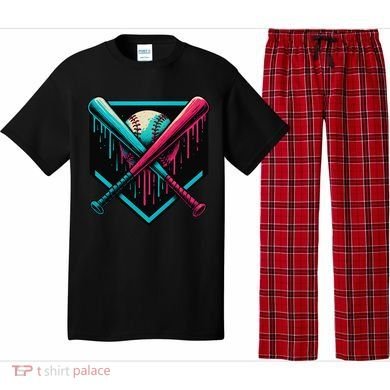 Ice Cream Dripping Baseball Home Plate Drip Respect The Pajama Set