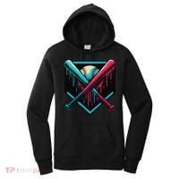 Ice Cream Dripping Baseball Home Plate Drip Respect The Women's Hoodie thumb 0