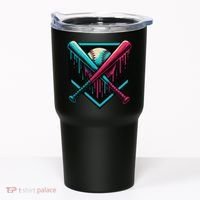 Ice Cream Dripping Baseball Home Plate Drip Respect The Tumbler thumb 0