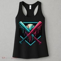 Ice Cream Dripping Baseball Home Plate Drip Respect The Women's Tank Top thumb 3