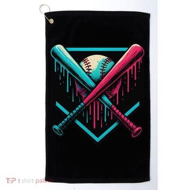 Ice Cream Dripping Baseball Home Plate Drip Respect The Golf Towel