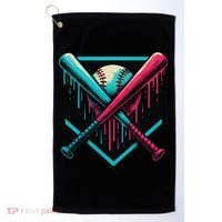 Ice Cream Dripping Baseball Home Plate Drip Respect The Golf Towel thumb 0