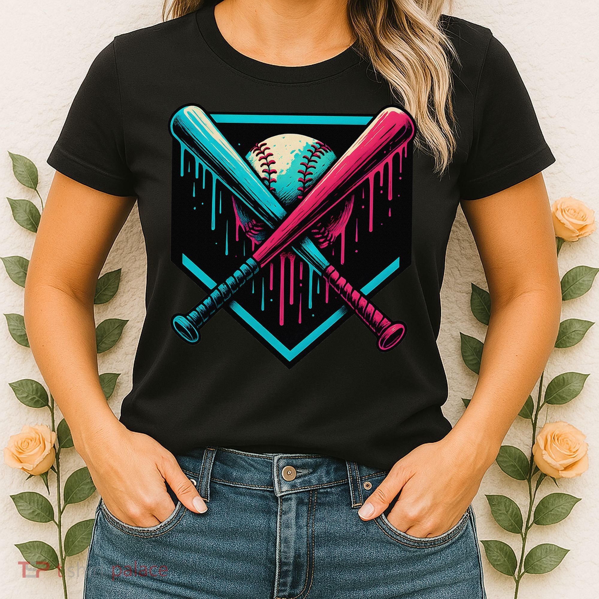 Ice Cream Dripping Baseball Home Plate Drip Respect The Women's T-Shirt