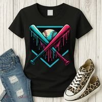 Ice Cream Dripping Baseball Home Plate Drip Respect The Women's T-Shirt thumb 3
