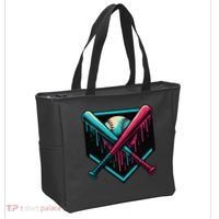 Ice Cream Dripping Baseball Home Plate Drip Respect The Tote Bag thumb 2