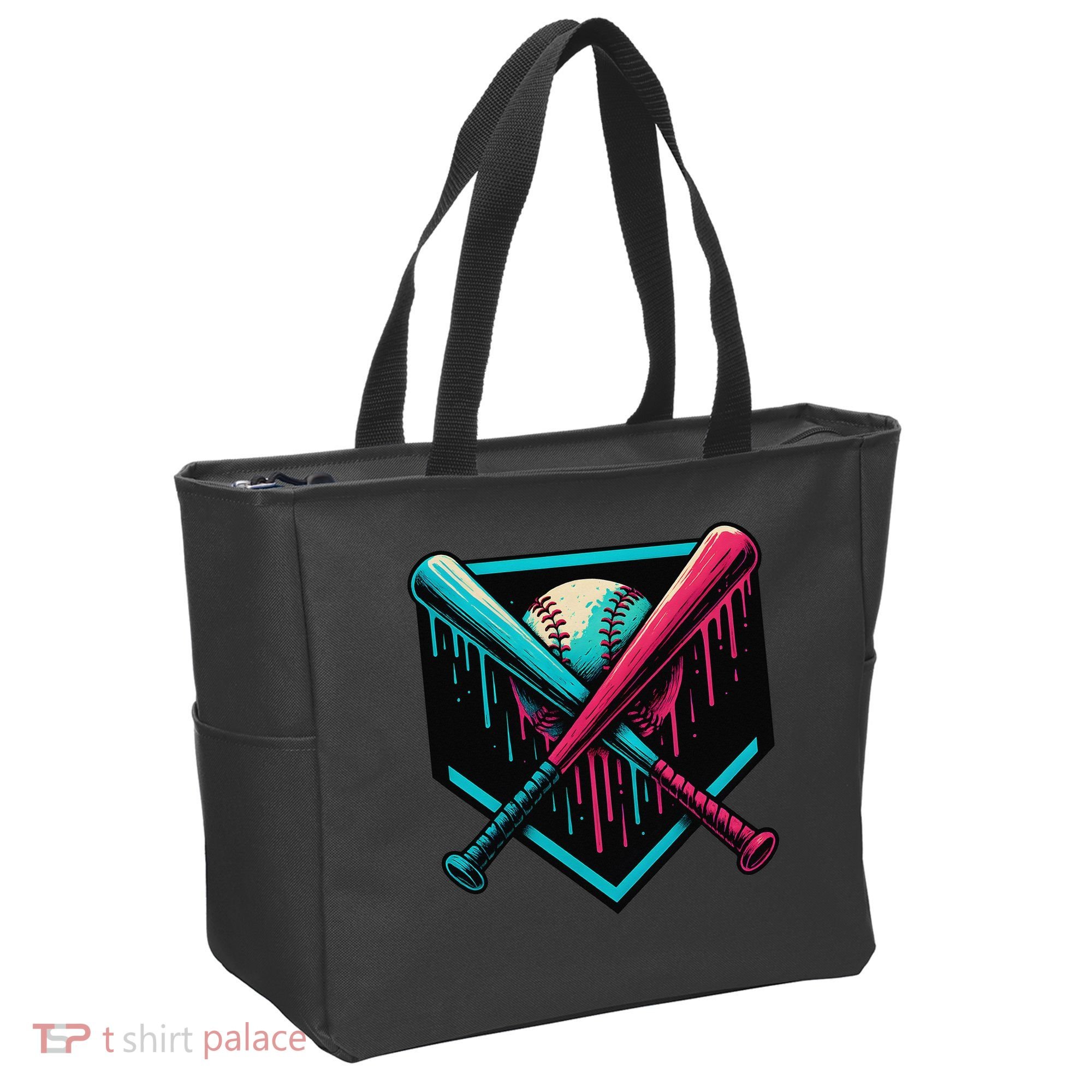 Ice Cream Dripping Baseball Home Plate Drip Respect The Tote Bag
