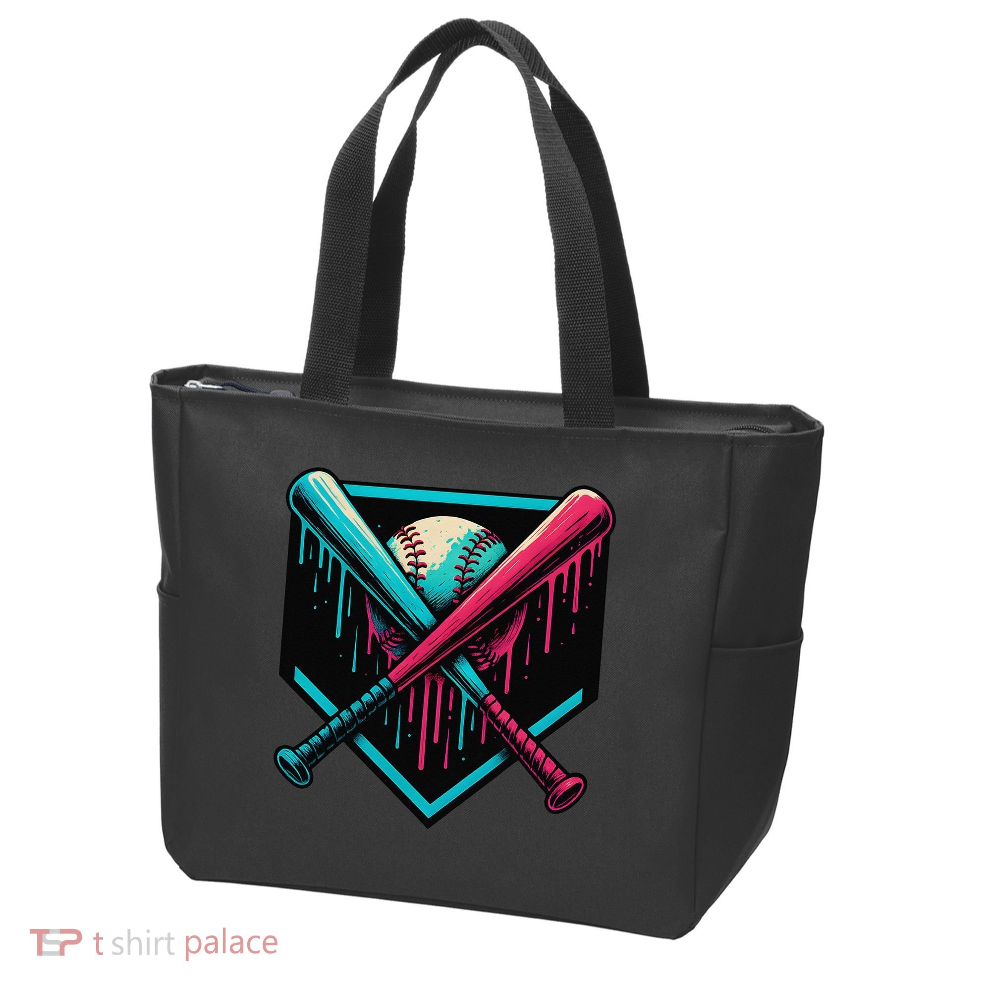 Ice Cream Dripping Baseball Home Plate Drip Respect The Tote Bag