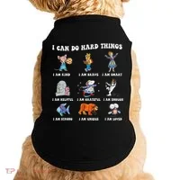 I Can Do Hard Things Teacher Doggie Tank thumb 0