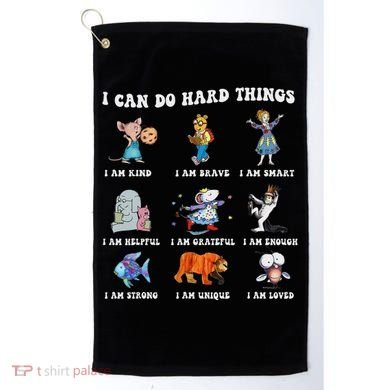I Can Do Hard Things Teacher Golf Towel