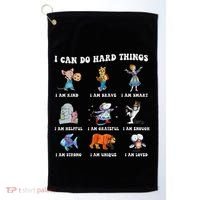 I Can Do Hard Things Teacher Golf Towel thumb 0