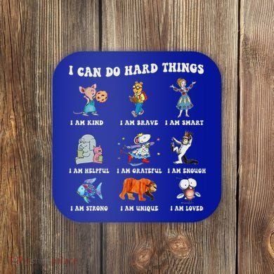 I Can Do Hard Things Teacher Coaster