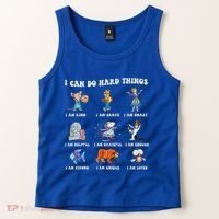 I Can Do Hard Things Teacher Tank Top thumb 2