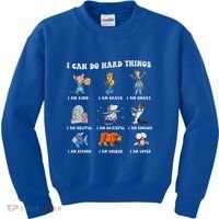 I Can Do Hard Things Teacher Kids Sweatshirt thumb 0