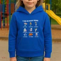 I Can Do Hard Things Teacher Kids Hoodie thumb 3
