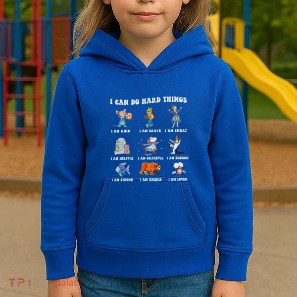 I Can Do Hard Things Teacher Kids Hoodie