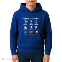 I Can Do Hard Things Teacher Kids Hoodie thumb 4