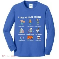 I Can Do Hard Things Teacher Kids Long Sleeve Shirt thumb 0