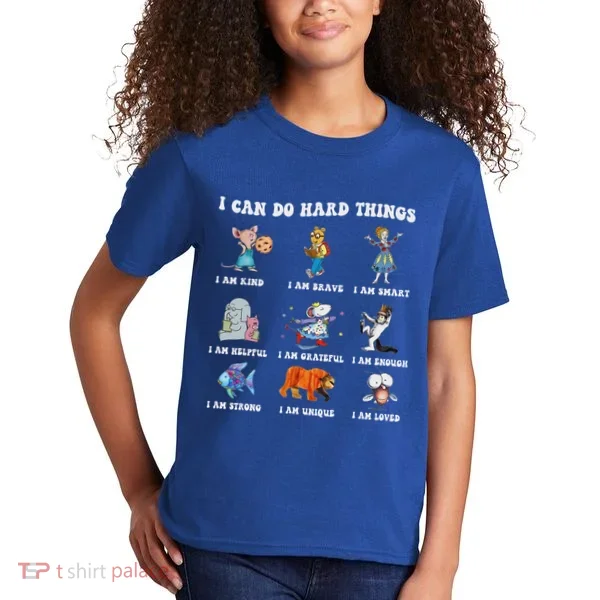 I Can Do Hard Things Teacher Kids T-Shirt