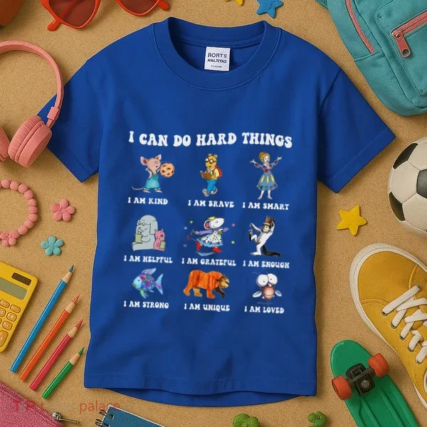 I Can Do Hard Things Teacher Kids T-Shirt