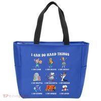 I Can Do Hard Things Teacher Tote Bag thumb 0