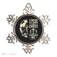 I Can Do All Things Through Christ Soccer Jesus Christian Ornament thumb 0