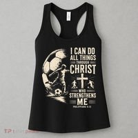 I Can Do All Things Through Christ Soccer Jesus Christian Women's Tank Top thumb 3