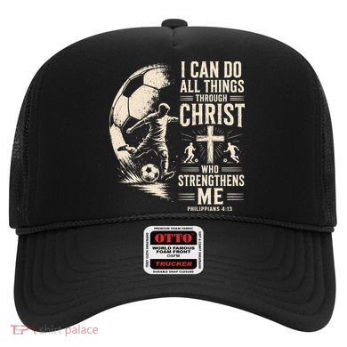 I Can Do All Things Through Christ Soccer Jesus Christian Hat