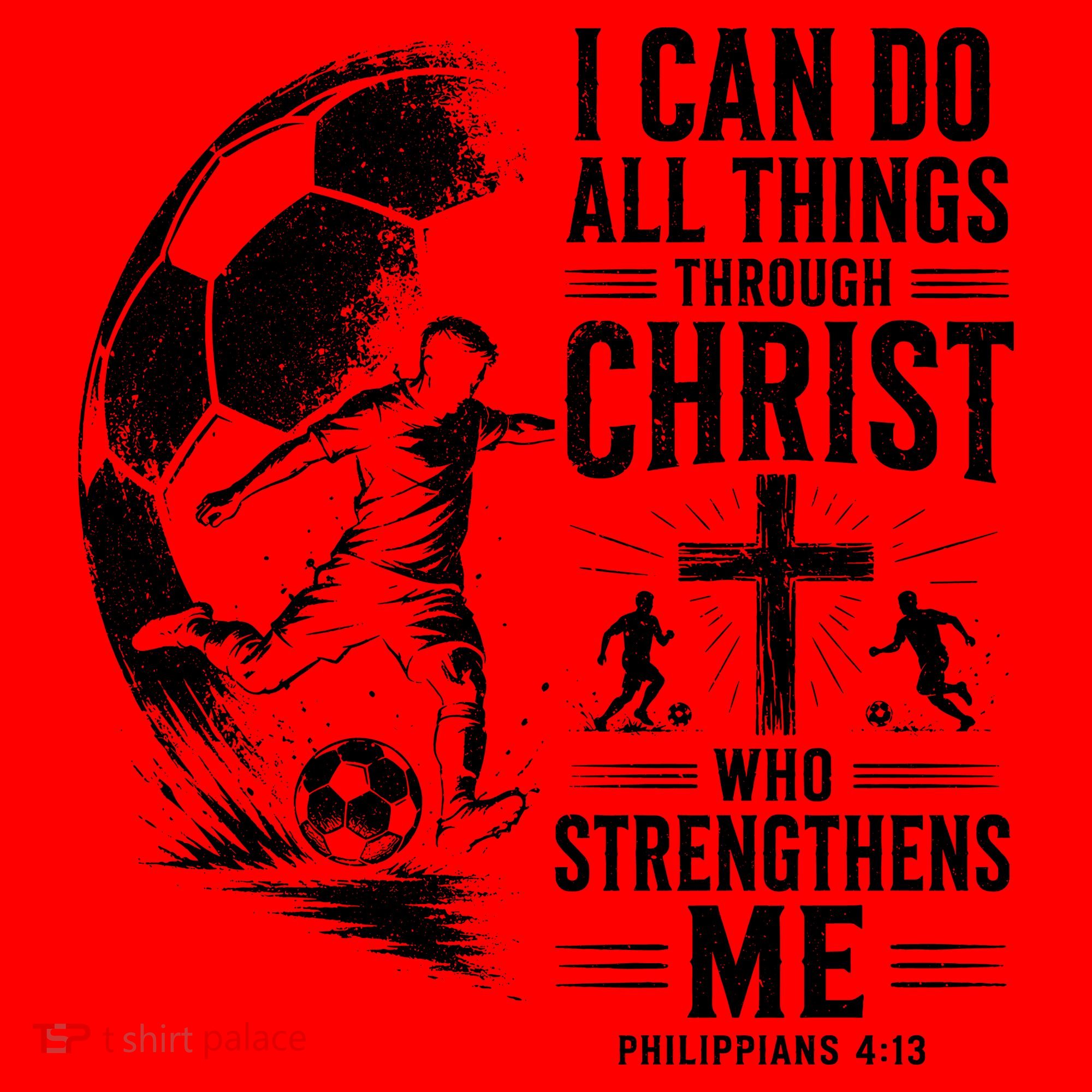 I Can Do All Things Through Christ Soccer Jesus Christian Santa Hat