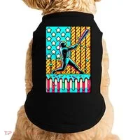 Ice Cream Drip Baseball Stuff Drip For American Flag Doggie Tank thumb 0