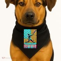 Ice Cream Drip Baseball Stuff Drip For American Flag USA-Made Doggie Bandana thumb 1