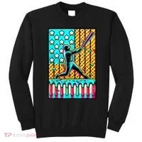 Ice Cream Drip Baseball Stuff Drip For American Flag Sweatshirt thumb 0