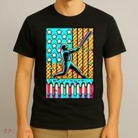 Ice Cream Drip Baseball Stuff Drip For American Flag T-Shirt thumb 3