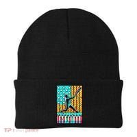 Ice Cream Drip Baseball Stuff Drip For American Flag Beanie thumb 0