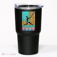 Ice Cream Drip Baseball Stuff Drip For American Flag Tumbler thumb 0
