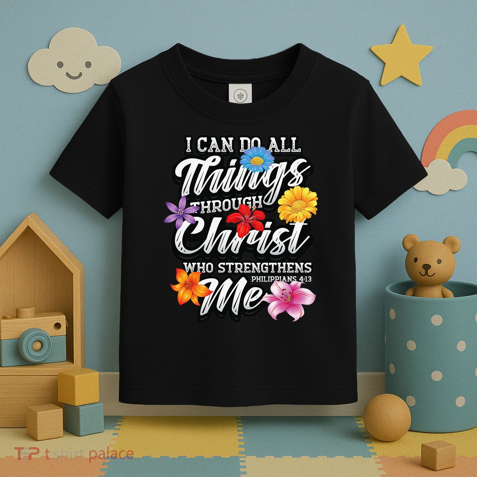 I Can Do All Things Through Christ Who Strengthens Me Toddler T-Shirt