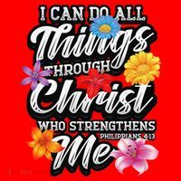 I Can Do All Things Through Christ Who Strengthens Me Santa Hat thumb 1