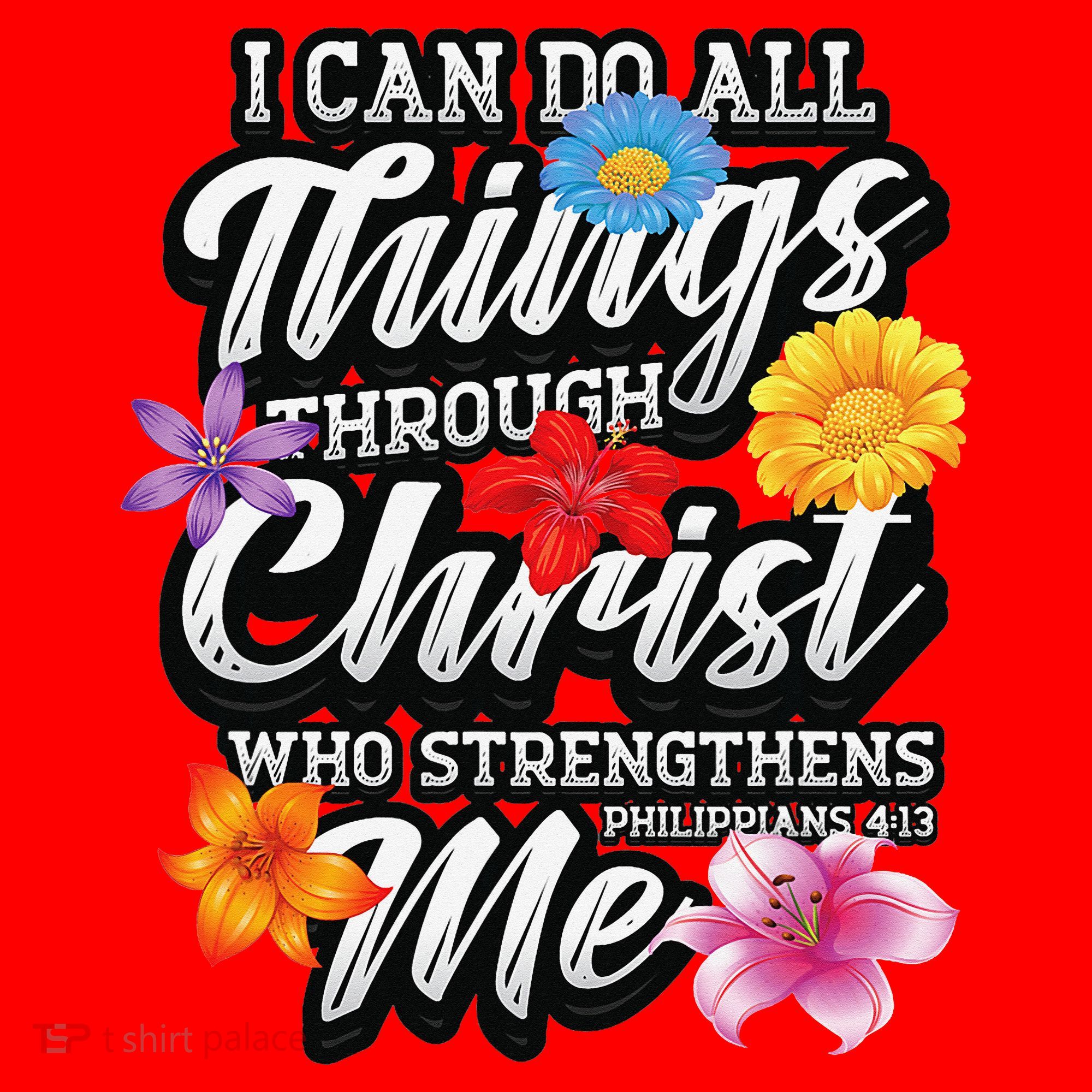 I Can Do All Things Through Christ Who Strengthens Me Santa Hat