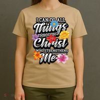 I Can Do All Things Through Christ Who Strengthens Me T-Shirt thumb 4