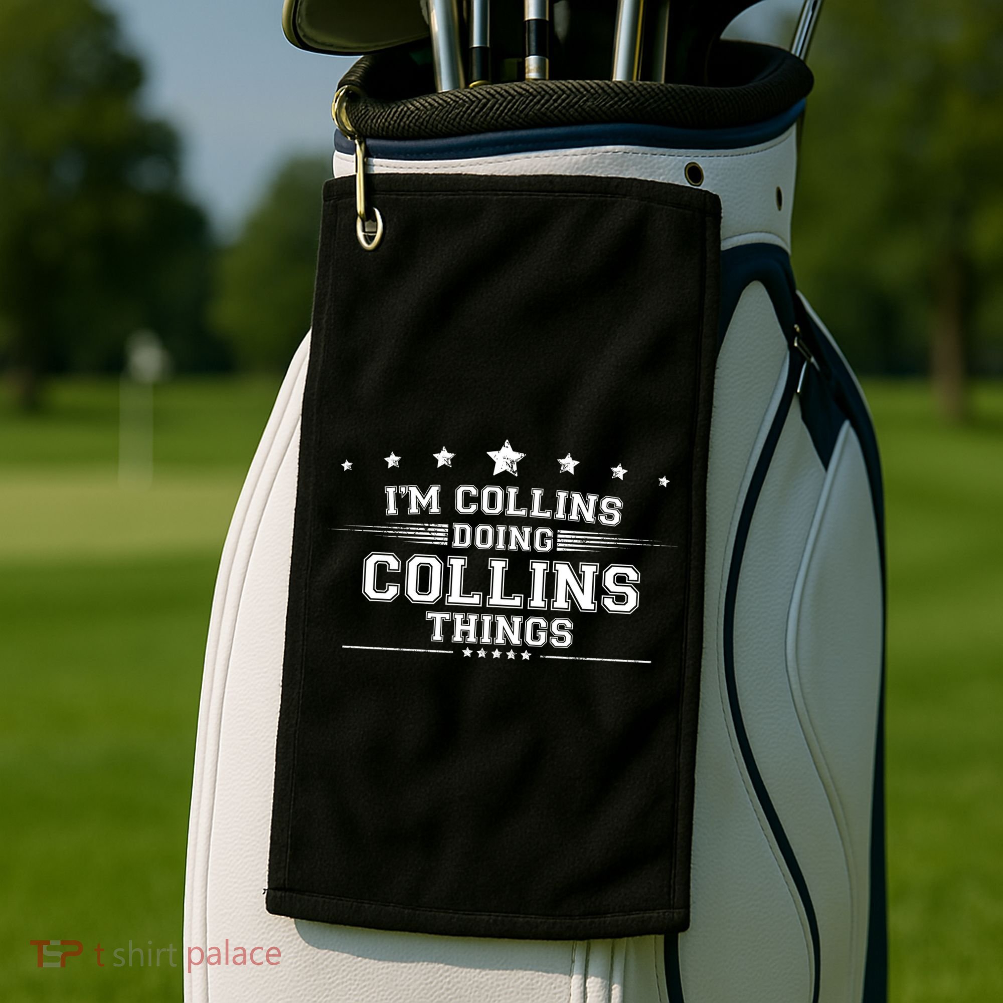 Im Collins Doing Collins Things Golf Towel