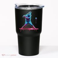 Ice Cream Drip Baseball Bat Baseball Player Tumbler thumb 0