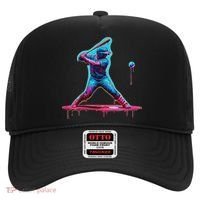 Ice Cream Drip Baseball Bat Baseball Player Hat thumb 0