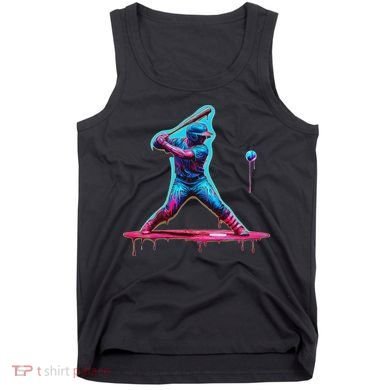 Ice Cream Drip Baseball Bat Baseball Player Tank Top