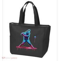 Ice Cream Drip Baseball Bat Baseball Player Tote Bag thumb 3