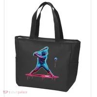 Ice Cream Drip Baseball Bat Baseball Player Tote Bag thumb 3