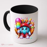 Ice Cream Drip Baseball Stuff Baseball Drip For Coffee Mug thumb 0