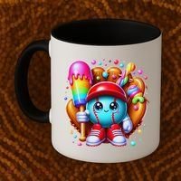 Ice Cream Drip Baseball Stuff Baseball Drip For Coffee Mug thumb 2