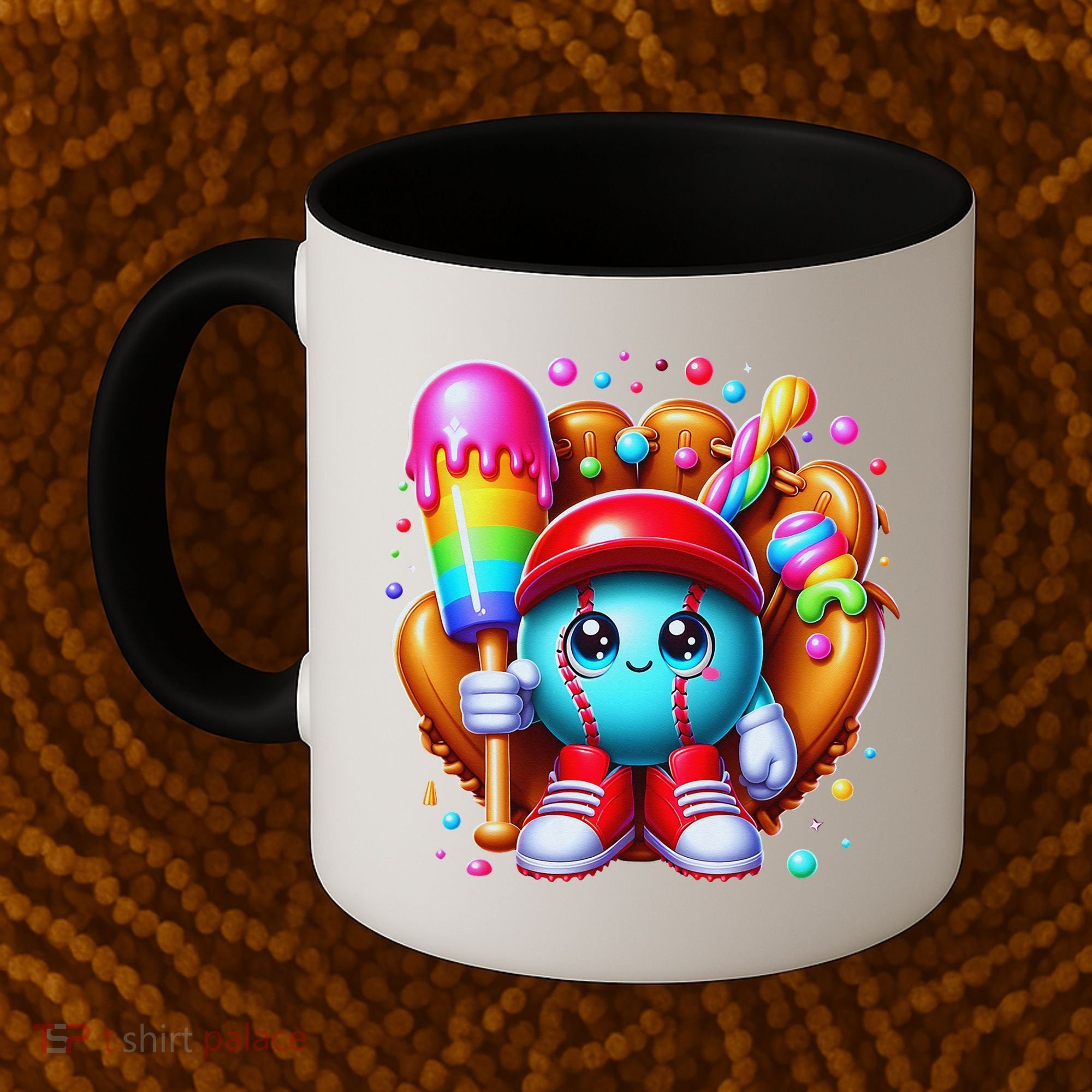 Ice Cream Drip Baseball Stuff Baseball Drip For Coffee Mug