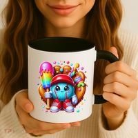 Ice Cream Drip Baseball Stuff Baseball Drip For Coffee Mug thumb 3