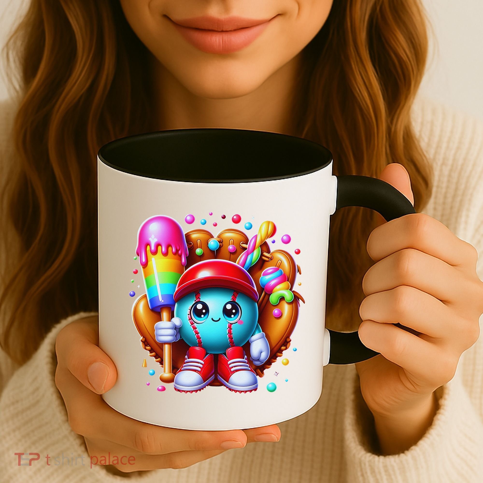 Ice Cream Drip Baseball Stuff Baseball Drip For Coffee Mug